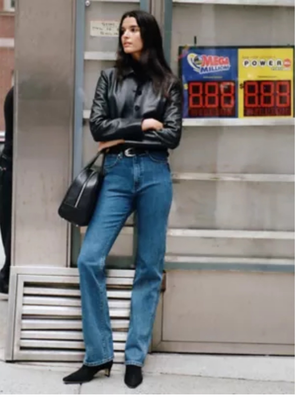 NWT Wrangler+Staud The Everyday Jean 30x 32 Straight Leg Jeans in Medium Blue
